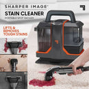 SHARPER IMAGE STAIN CLEANER PORTABLE SPOT VACUUM 16 FT CORD, BLACK - Like New