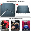 BESTUL Multifunctional PVC Interlocking Tile Floor Exercise MMA - 24, Dark Gray - Brand New