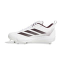 ADIDAS WOMENS ADIZERO INSTINCT 2.0 SOFTBALL - SIZE WOMEN 7.5 WHITE/MAROON - Brand New