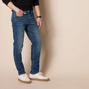 AMAZON ESSENTIALS SLIM-FIT STRETCH JEANS - SIZE: MEN 32W X 29L - MEDIUM BLUE - Brand New