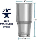 YETI RAMBLER 30 OZ STAINLESS STEEL INSULATED WITH LID GS9501 - - Scratch & Dent