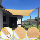 Sond 18' x 18' Sun Shade Sail Rectangle UV Block Canopy Sail Shade - Sand - Brand New