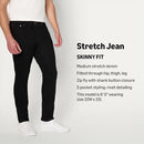 AMAZON ESSENTIALS MEDIUM STRETCH SKINNY-FIT JEANS MEN 32W X 32L BLACK - Brand New