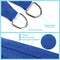 AsterOutdoor Sun Shade Sail Rectangle 8' x 12' UV Block Canopy, Blue - Like New