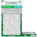 Filterbuy 20x36x1 Air Filter MERV 8 Dust & Allergy Defense (2-Pack) - Brand New