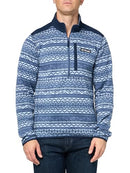 COLUMBIA MEN'S SWEATER WEATHER PRINTED HALF ZIP II DARK MOUNTAIN MEN L - Brand New