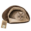 SPOT Sleep Zone Cuddle Cave - Cat Cave Bed for Indoor Cats and Mini Dogs Brown - Brand New