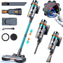 QIKCLN 450W 45KPA CORDLESS VACUUM CLEANER LIGHTWEIGHT STICK 450W - ORANGE/TEAL - Like New