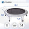 STAMINA FOLDING TRAMPOLINE WITH SMART WORKOUT APP - BLACK - Like New