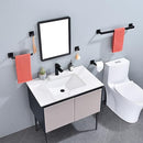LCEZAN BLACK PREMIUM 5-PIECE BATHROOM HARDWARE ACCESSORY SET - BLACK - Like New