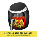 BELLA (14679) 5.3 QUART AIR CONVECTION FRYER - BLACK - Like New