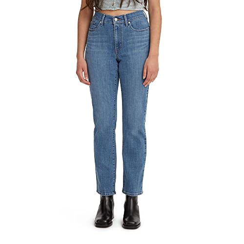 LEVI'S W34/L28 WOMEN'S CLASSIC STRAIGHT-LEG JEANS LAPIS SPEED S114445 34X28 - Brand New