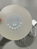 6 COLORS LED DIGITAL ALARM CLOCK WAKE UP LIGHT SMART SNOOZE FUNCTION - MULTI - Like New