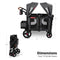 RADIO FLYER VOYA XT STROLLER WAGON, 2 SEATER WAGON STROLLER FOR KIDS - GRAY - Like New