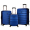 ROCKLAND MELBOURNE HARDSIDE EXPANDABLE LUGGAGE SPINNER WHEELS 3-PIECE SET - BLUE - Like New