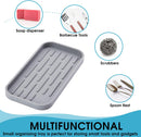 WETRUST WETEST KITCHEN SINK ORGANIZER, SILICONE KITCHEN COUNTER HOLDER - GRAY - Brand New