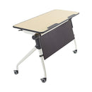 ECR4Kids Double Nesting Mobile Desk Portable Table ELR-24109 Maple/Grey - Like New