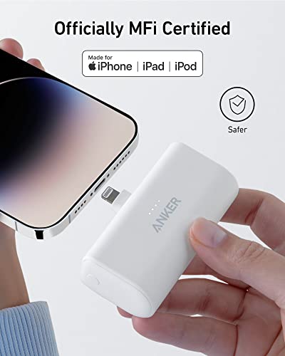 ANKER NANO PORTABLE CHARGER IPHONE MFI LIGHTNING CONNECTOR POWER BANK - BLUE - Like New