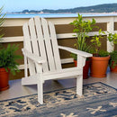 SHINE COMPANY MARINA ADIRONDACK CHAIR & PRE-ASSEMBLED - EGGSHELL WHITE - Like New
