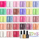Lavender Violets 27+3 Colors Gel Nail Polish Kit with UV Light 24W Nail Dryer - Brand New