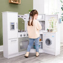 KidKraft Ultimate Corner Wooden Play Kitchen with Lights & Sounds 53386-WHITE - Like New