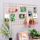 Simmer Stone Rose Gold Wall Grid Panel for Photo Hanging Display - Set of 1 - Like New