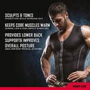 RBX CONTOURING AND SLIMMING WORKOUT VEST - SIZE: MEN L/XL - BLACK - Like New