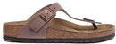 BIRKENSTOCK GIZEH GREASED LEATHER, WOMEN'S SANDALS, BROWN, 5 UK (7 US) - Brand New
