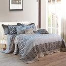 Decorate Your Bedroom Style Home Soft Things 9pc King Bedspread Set Sage/Teal - Brand New