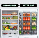 Set of 2 Large Refrigerator Organizer Bins Fridge Organizer Stackable - Brand New