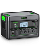 EBL 2400W PORTABLE POWER STATION LIFEPO4 BATTERY 1843.2WH SOLAR GENERATOR GRAY - Like New