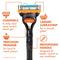 GILLETTE FUSION5 RAZOR FOR MEN HANDLE + 1 RAZOR BLADE REFILL - BLACK - Brand New