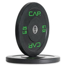 CAP BARBELL RUBBER OLYMPIC BUMPER PLATE; 25 lb Pair; OPR6PIS-50; BLACK - Like New