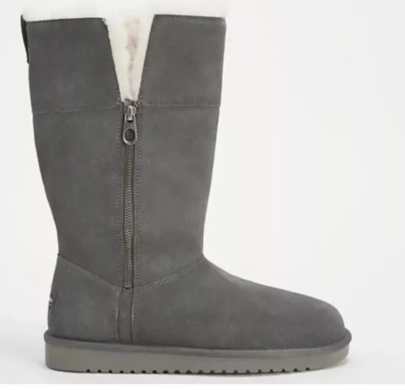 1114831 KOOLABURRA BY UGG WOMEN'S ARIBEL TALL BOOT SIZE 9, STONE GRAY Like New