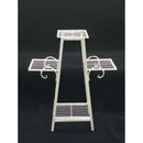 Hi-Line Gift Ltd 3 Tier Plant Stand 78672-A-WT - White - Like New