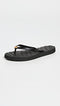144262 TORY BURCH WOMEN'S KIRA FLIP FLOPS SIZE: WOMEN 7 MEDIUM - BLACK/GOLD - Like New