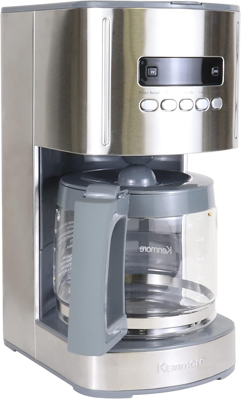 Kenmore Aroma Control 12-Cup Programmable Coffee Maker - Silver - Like New