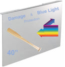 VizoBlueX 40" Blue Light Damage Protection Shield TV Screen Protector - Black - Brand New
