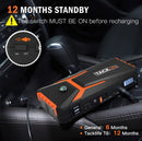 TACKLIFE T8 800A PEAK 18000MAH CAR JUMP STARTER - ORANGE/BLACK - Like New
