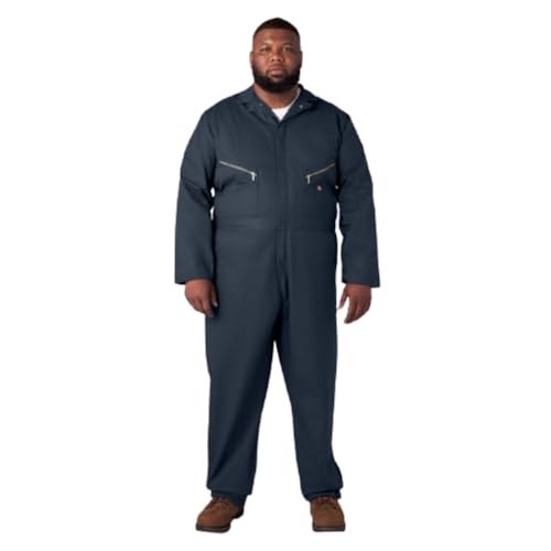 DICKIES Deluxe Blended Long Sleeve Coveralls Men's XLT - DARK NAVY - Brand New