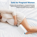 LESUMI Memory Foam Knee Pillow, Sleeping Leg Pillow, for Side Sleepers - White - Like New