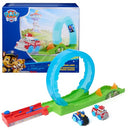Paw Patrol Pup Squad Rescue Loop Track Playset 2 Toy Cars Blue - Like New