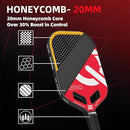 QYNTELIX PICKLEBALL PADDLES, T700 CARBON FIBER, USAPA - AERO RED - Like New