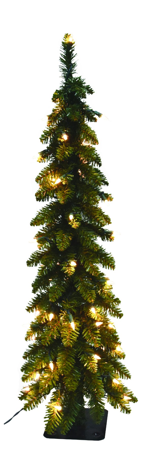 SantasWorkshop 5' Multicolored Pencil Slim Tree w/ 105 UL Lights SW-15962 - Like New