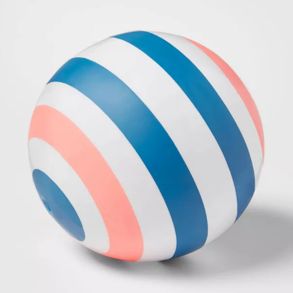 SUN SQUAD UNDERWATER 9" DIVE BALL VINYL POOL GAME FOR AGES 8+ - WHITE/BLUE/PINK - Like New