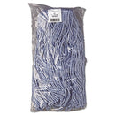 BOARDWALK MOP HEAD STANDARD COTTON/SYNTHETIC FIBER CUT-END - BLUE - Like New