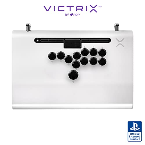 VICTRIX PRO FS-12 ESPORTS PLAYSTATION FIGHT STICK ALL BUTTON ARCADE - WHITE - Like New