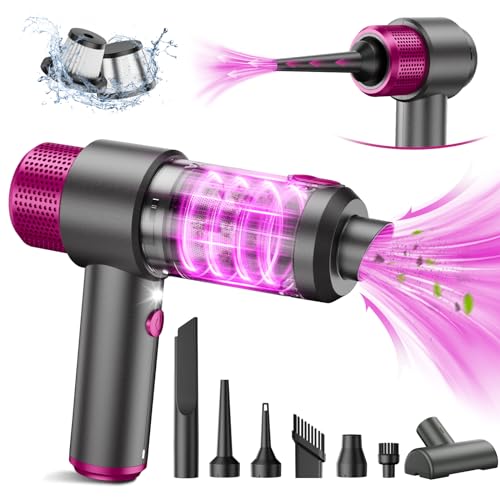 EYYA Car Vacuum Cleaner Cordless, 15000PA High Power - Gray & Pink - Brand New