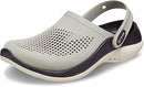 CROCS UNISEX LITERIDE 360 CLOGS - SIZE: WOMEN 7 - ELEPHANT/BLACK - Like New