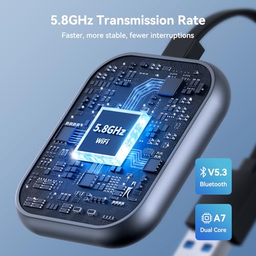 KUKIHO WIRELESS CARPLAY ADAPTER FOR IPHONE CARPLAY COMPATIBLE - BLUE - Like New